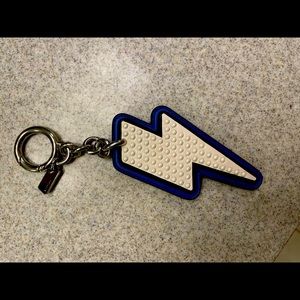 Coach lightning bolt key chain